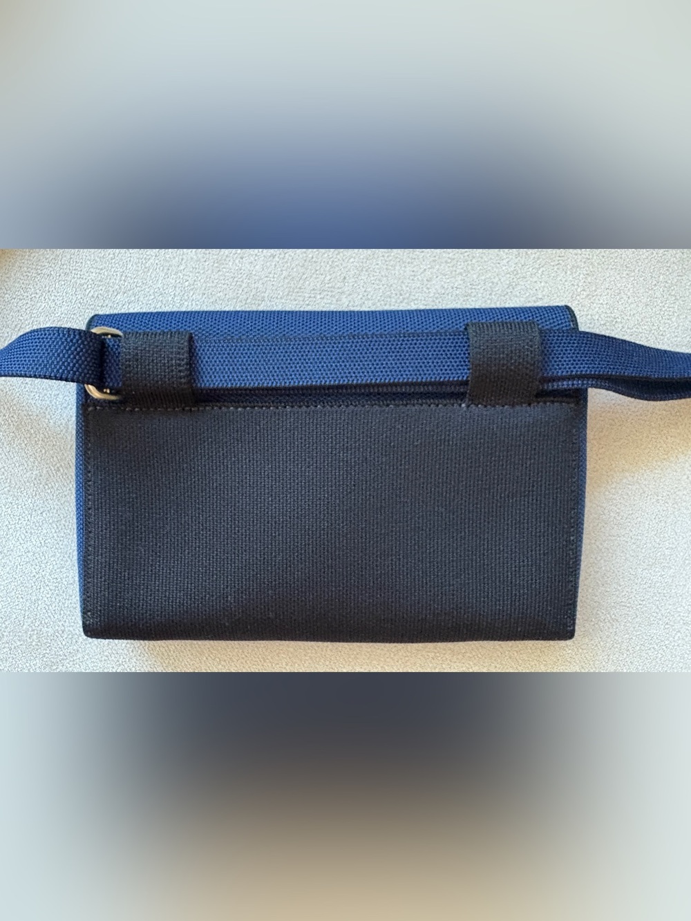 Rothy’s navy and black small belt bag/crossbody - Picture 3 of 9